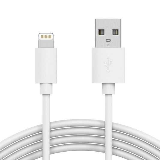 Fast-Charge Lightning Cable-Mfi-Certified for Apple Iphone 14, 14 Pro, 14 Plus, 13 , 13 Pro , 12, 11 Pro/Max/Mini/Plus, XR, Xs/Max, Airpods - 10Ft Long, Heavy-Duty Cord, White