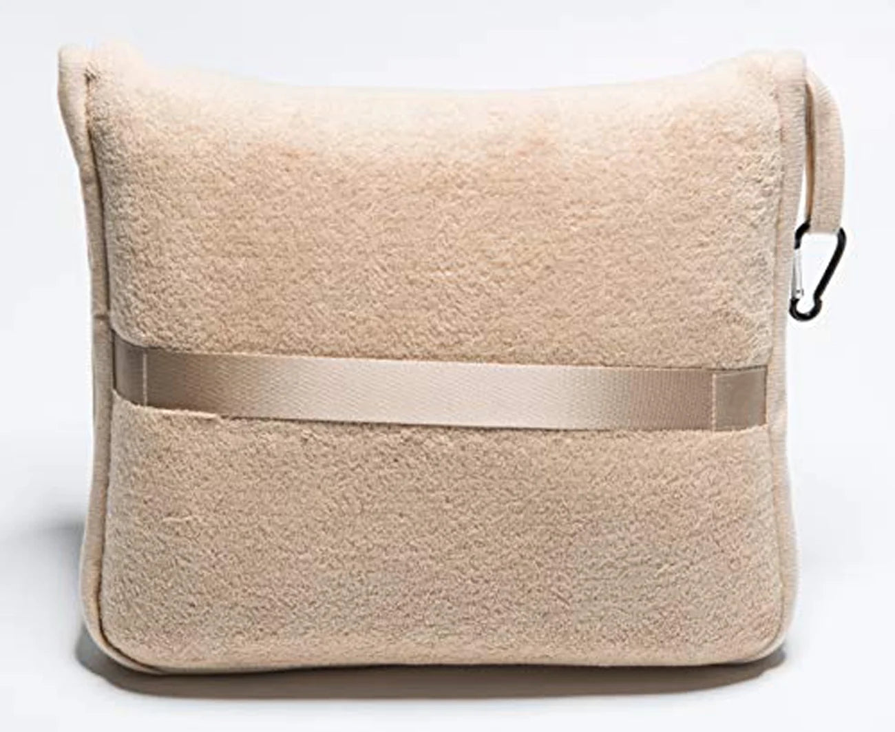 Premium Soft Plush Travel Blanket Pillow Airplane Throw - Beige