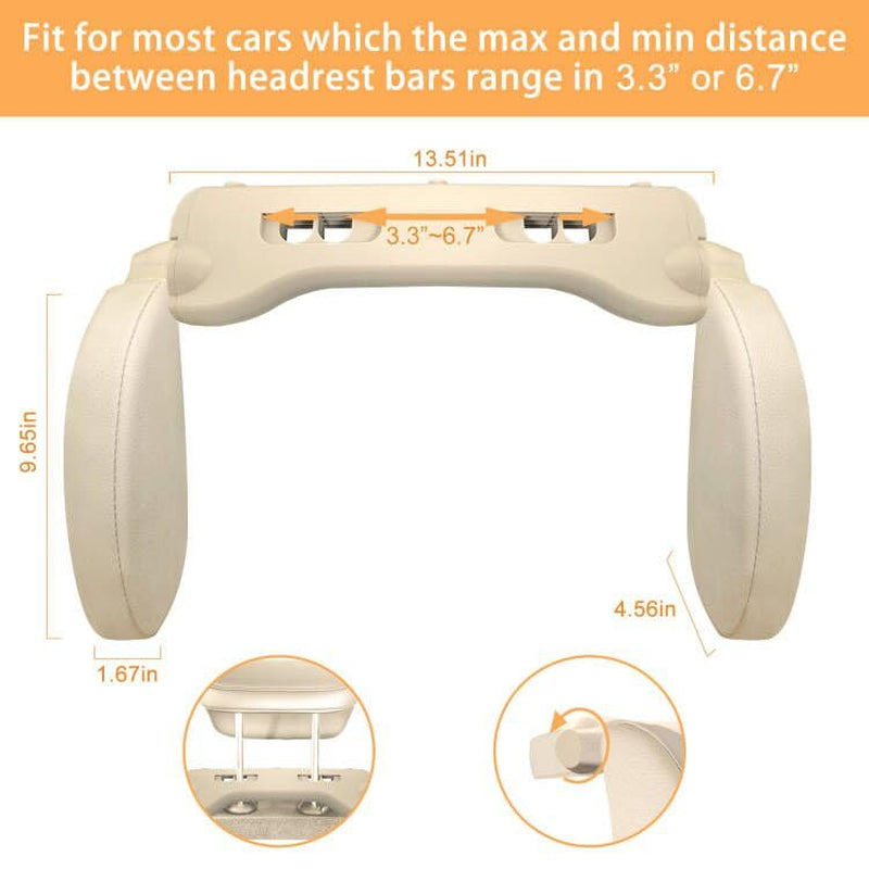 Car Pillow Car Headrest Pillow Car Neck Head Pillow U Shape Travel Headrest Car Travel Pillow Elders Kids Neck Head Support Car Sleeping Cushion Neck Head Rest Car Seat Pillow Road Pal Headrest